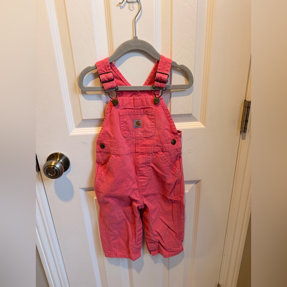 Carhartt Kids Bright Pink Overalls